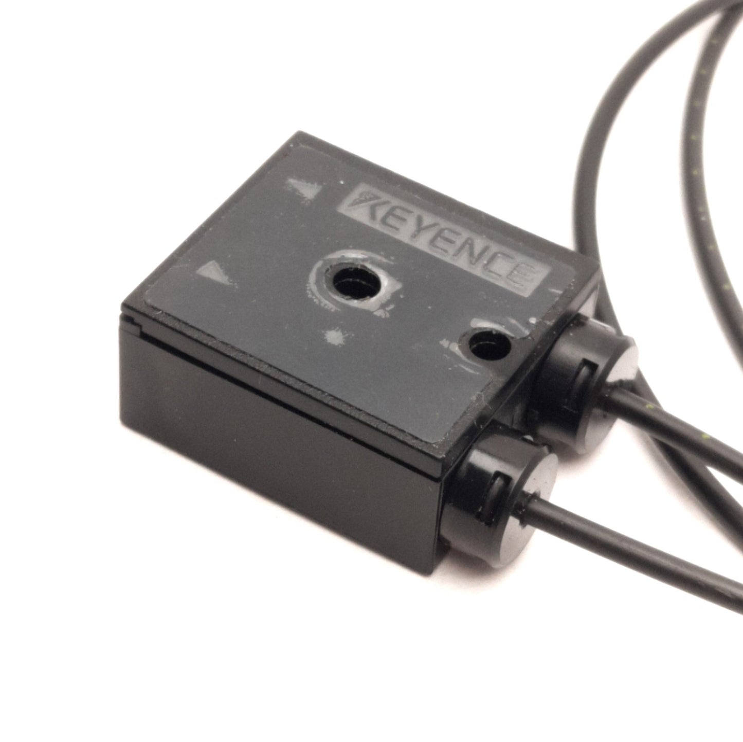 Used Lot of 2 Keyence CZ-40 Reflective Sensor Head, 70mm Detecting Area, 6mm Spot Min