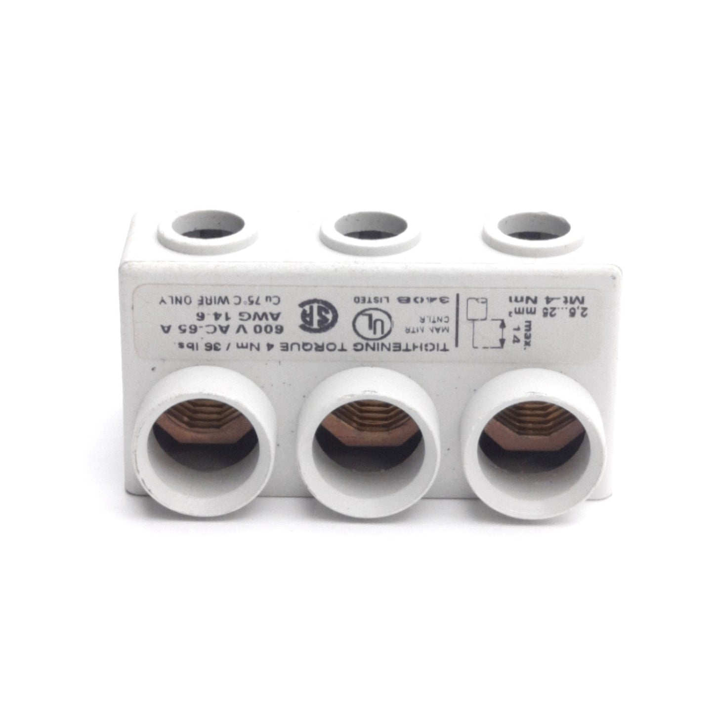 Used Lot of 2 Moeller BK25/3-PKZ0 PKZ/PKE Extension Terminal Block, 690V 63A