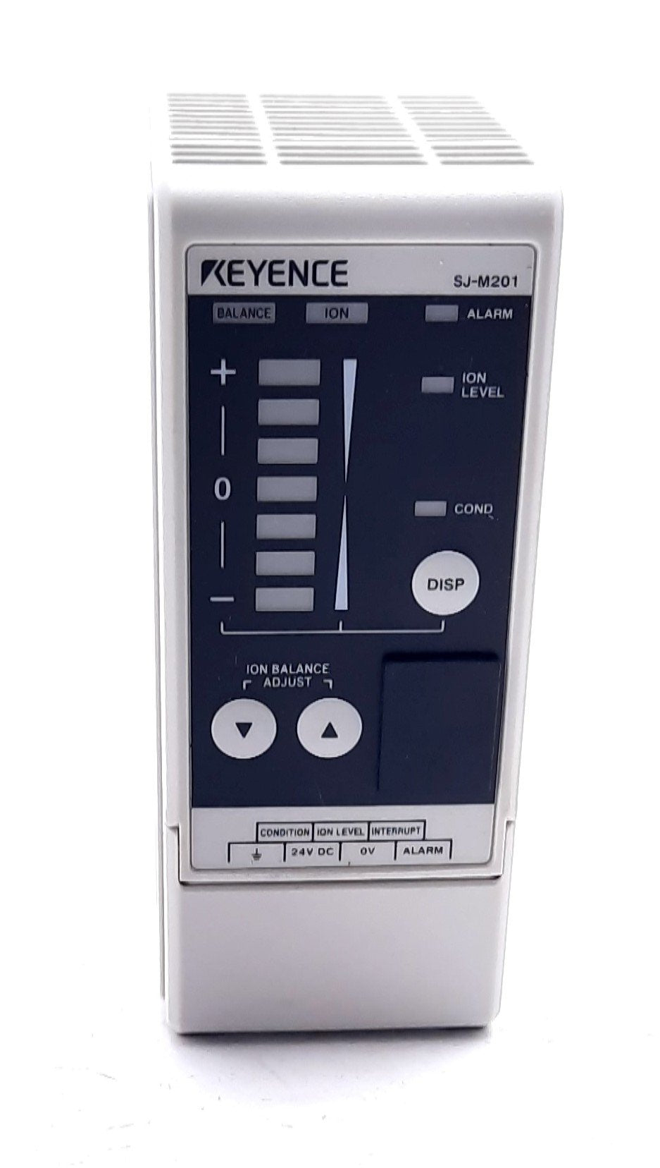 New – Open box Keyence SJ-M201 Spot Type Amplifier Unit, 24VDC Input ±6kV Output, DIN Rail