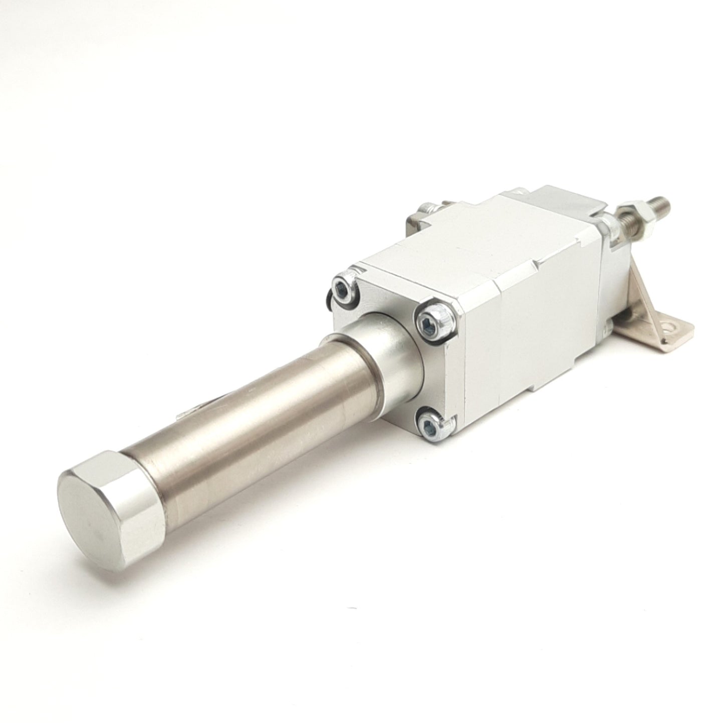 Used SMC CDLJ2L16-30-P Round Body Cylinder w/ Fine Lock, 30mm Stroke, 16mm Bore