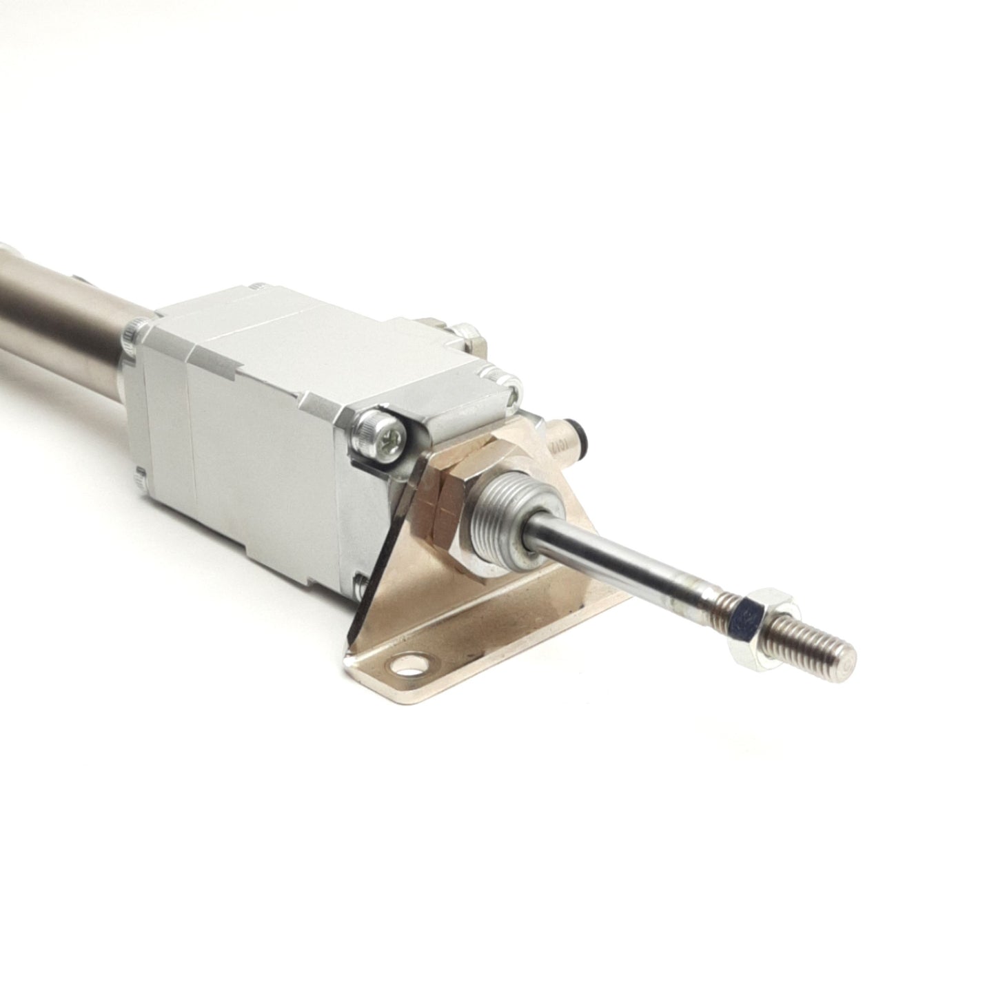 Used SMC CDLJ2L16-30-P Round Body Cylinder w/ Fine Lock, 30mm Stroke, 16mm Bore