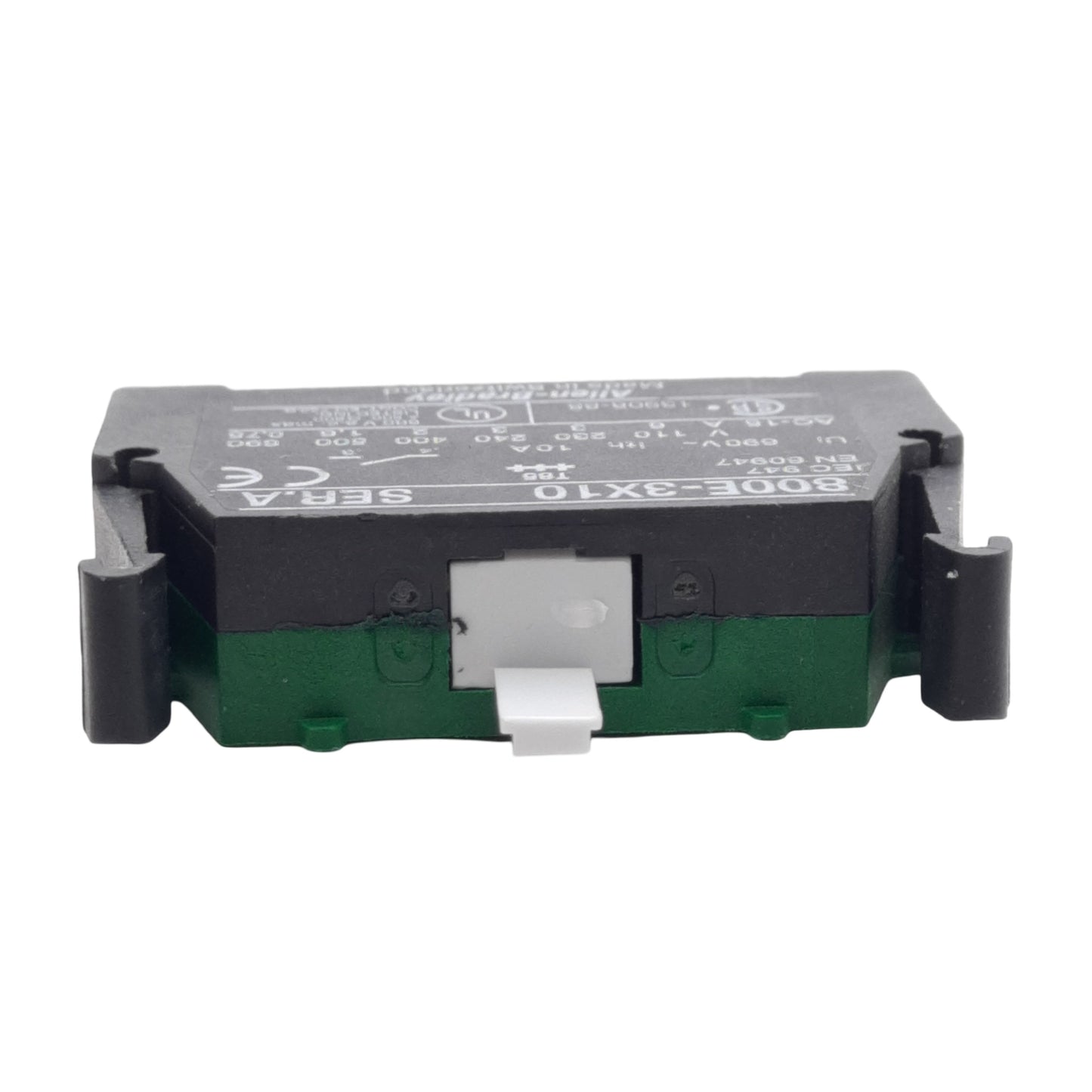 Used Lot of 2 Allen Bradley 800E-3X10 Contact Block, 1 NO, 22.5mm, 690VAC 10A