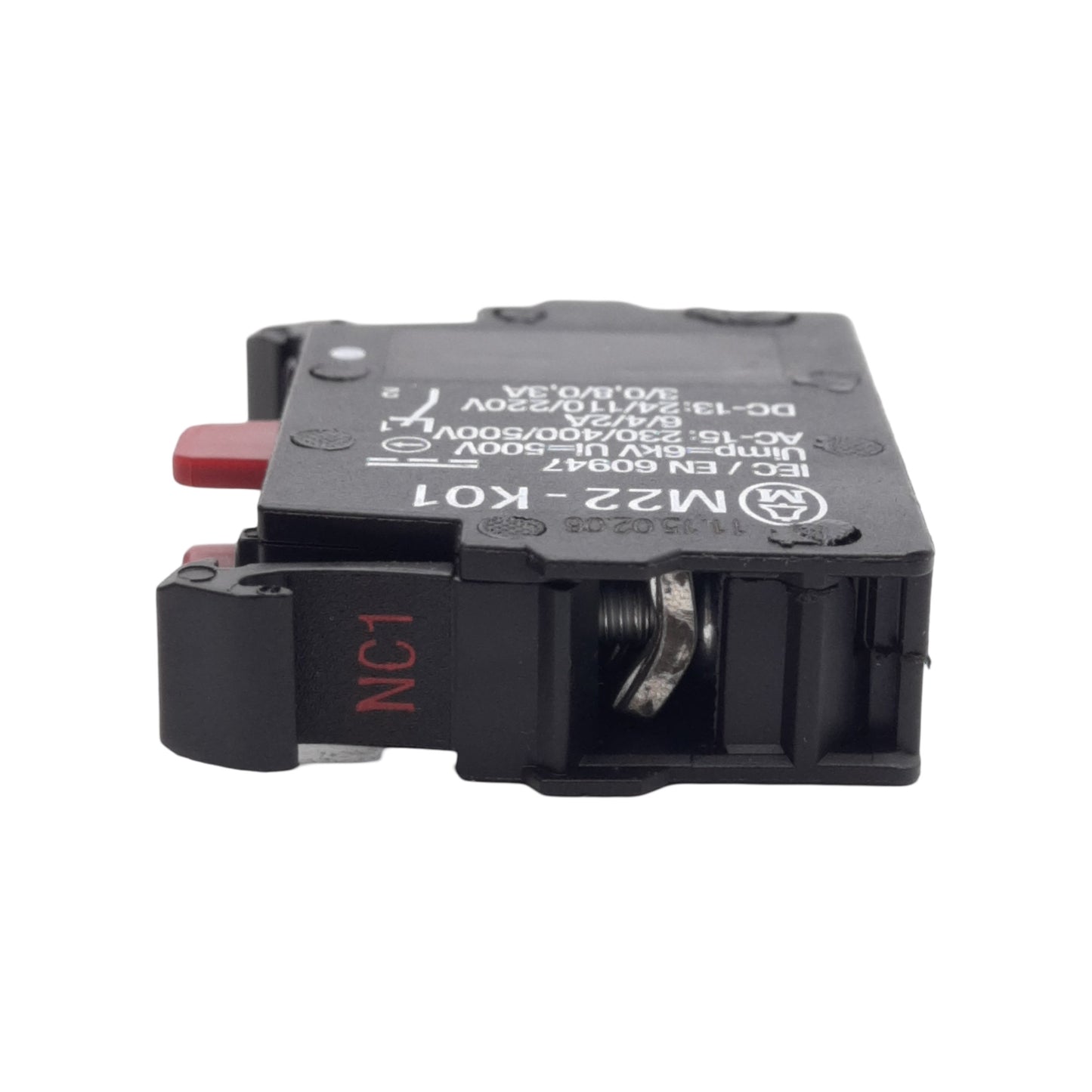 Used Lot of 4 Eaton MK22-K01 Pushbutton Contact Block, SPST NC, 22.5mm, 600VAC/250VDC