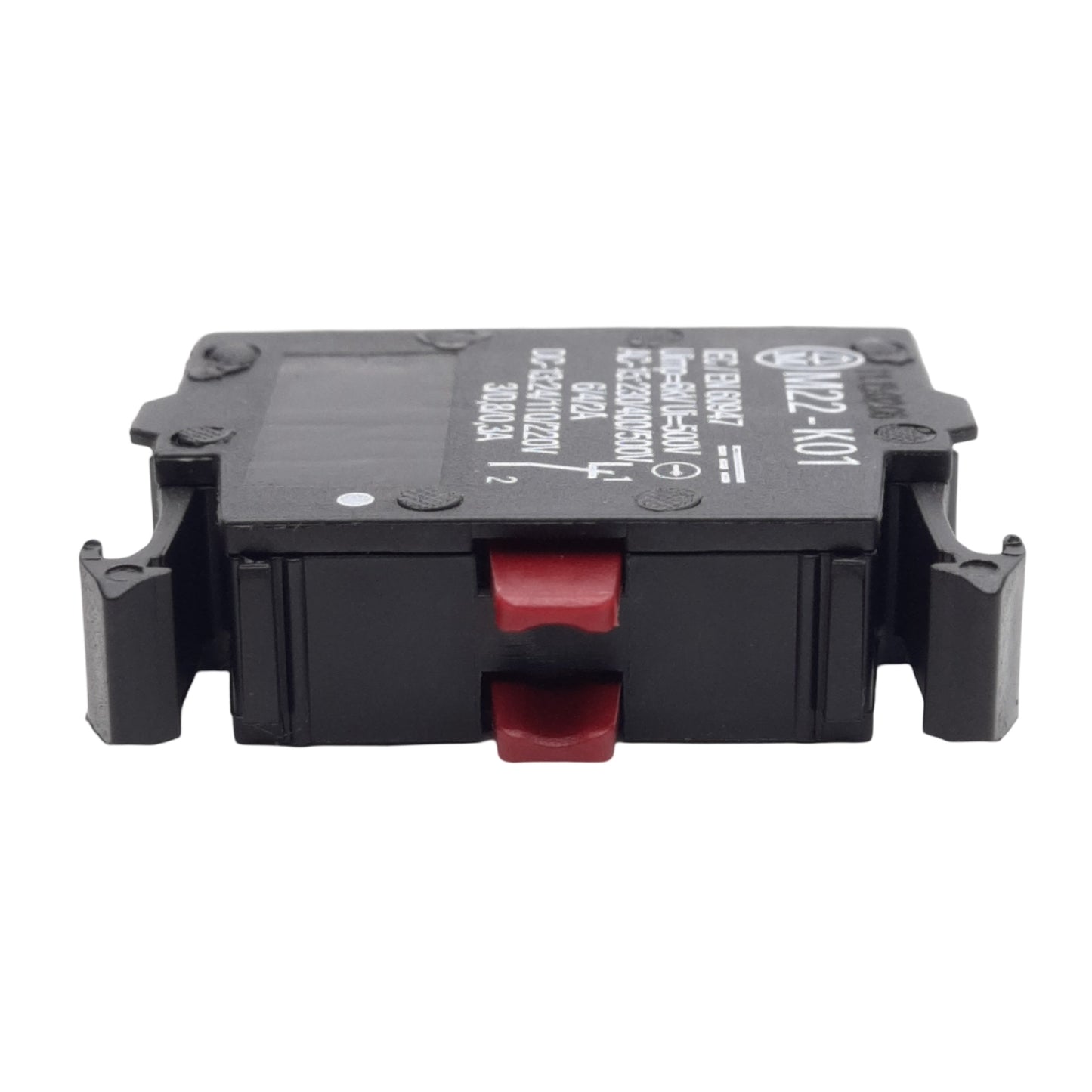 Used Lot of 4 Eaton MK22-K01 Pushbutton Contact Block, SPST NC, 22.5mm, 600VAC/250VDC