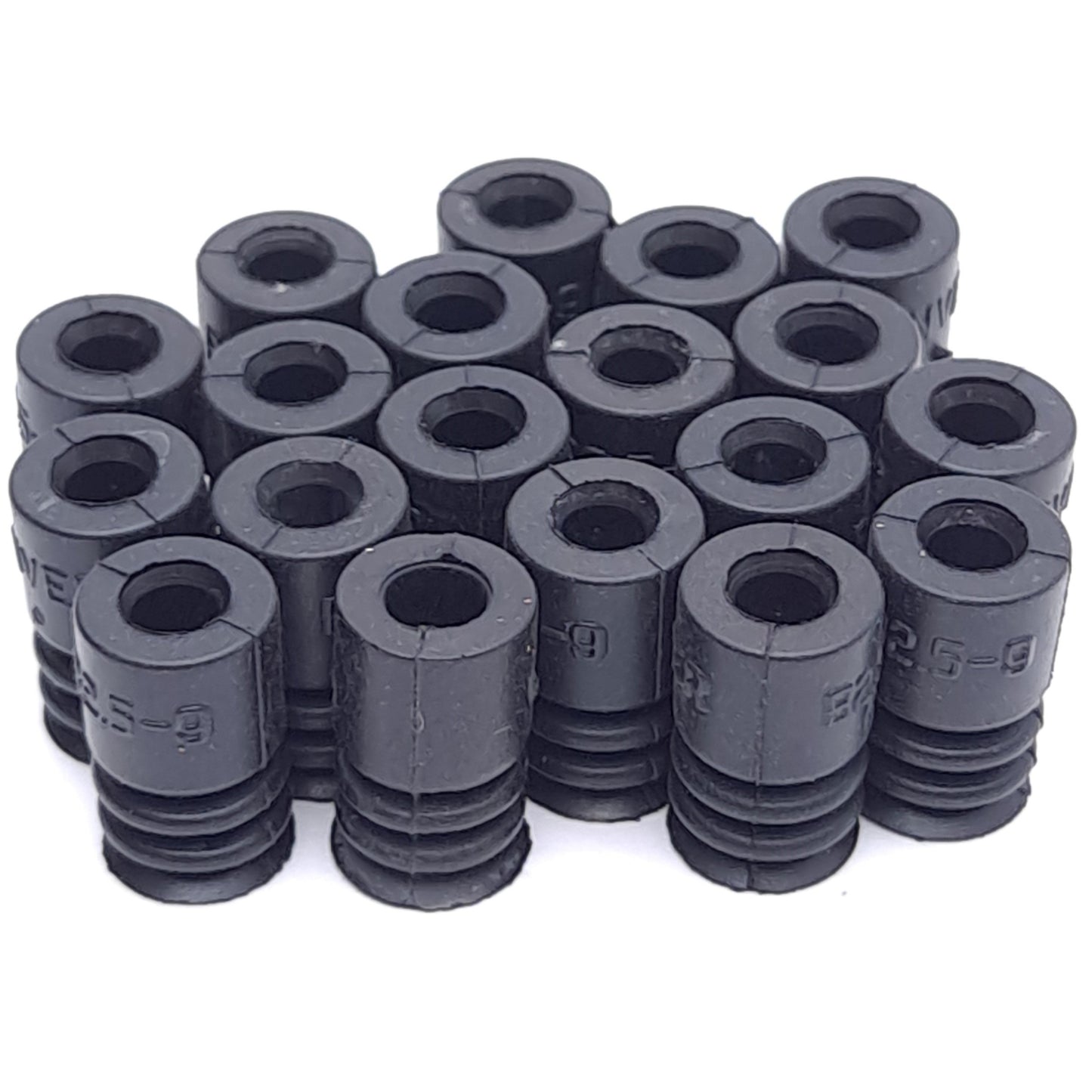 Used Lot of 19 Anver B2.5-9-NBR Bellows Vacuum Suction Cup ø9mm, Nitrile, 15mm Height