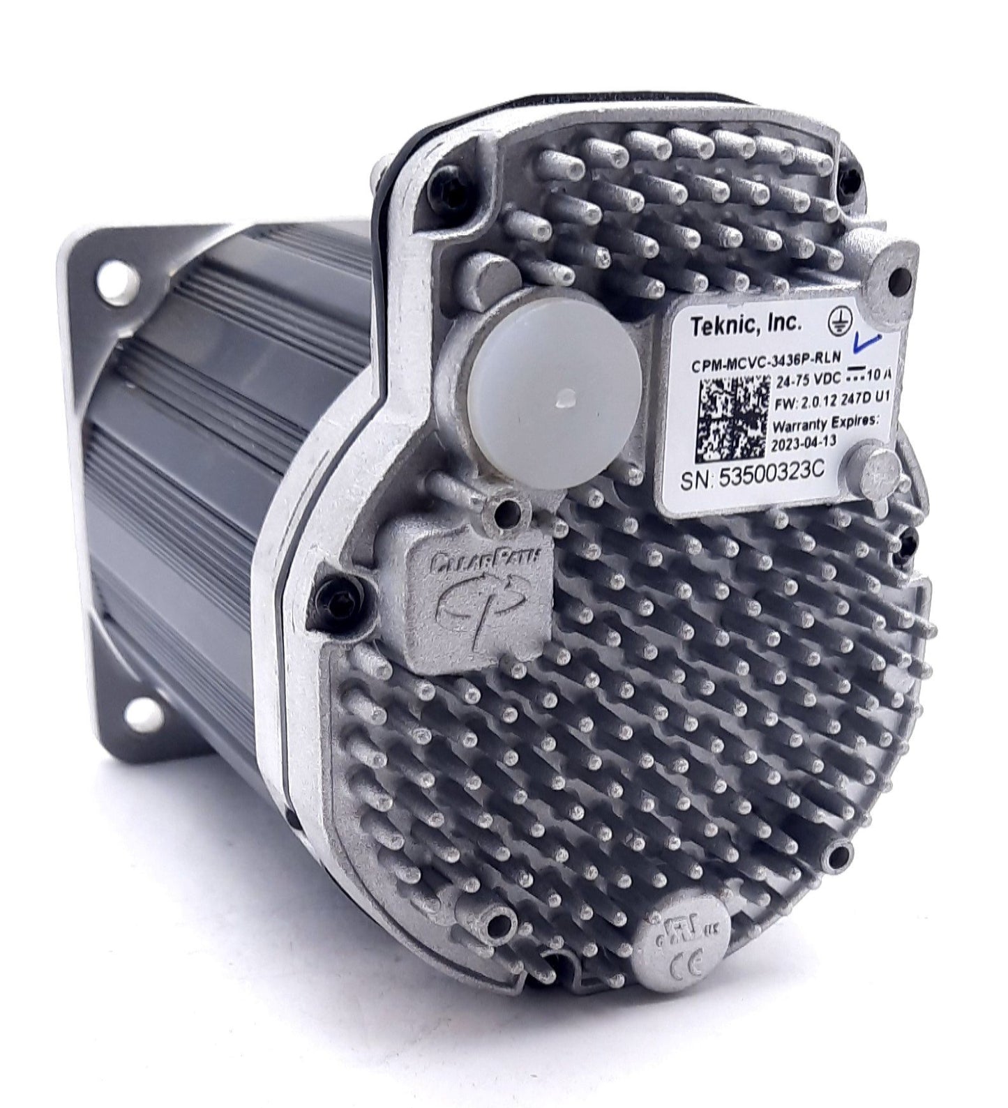 Used Teknic Inc CPM-MCVC-3436P-RLN Integrated Servo Motor 2370RPM, 1047oz-in, 75VDC