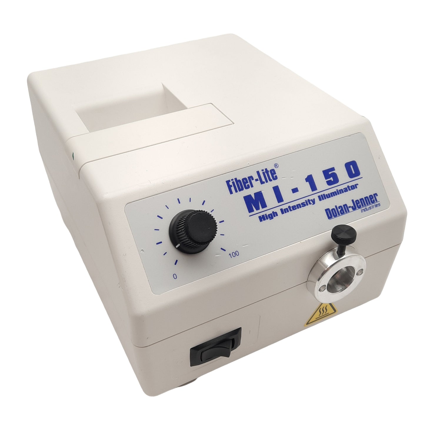 Used Fiber-Lite Mi-150 Fiber Optic Illuminator, ø15mm, White 3250K, 150W Lamp, 115VAC