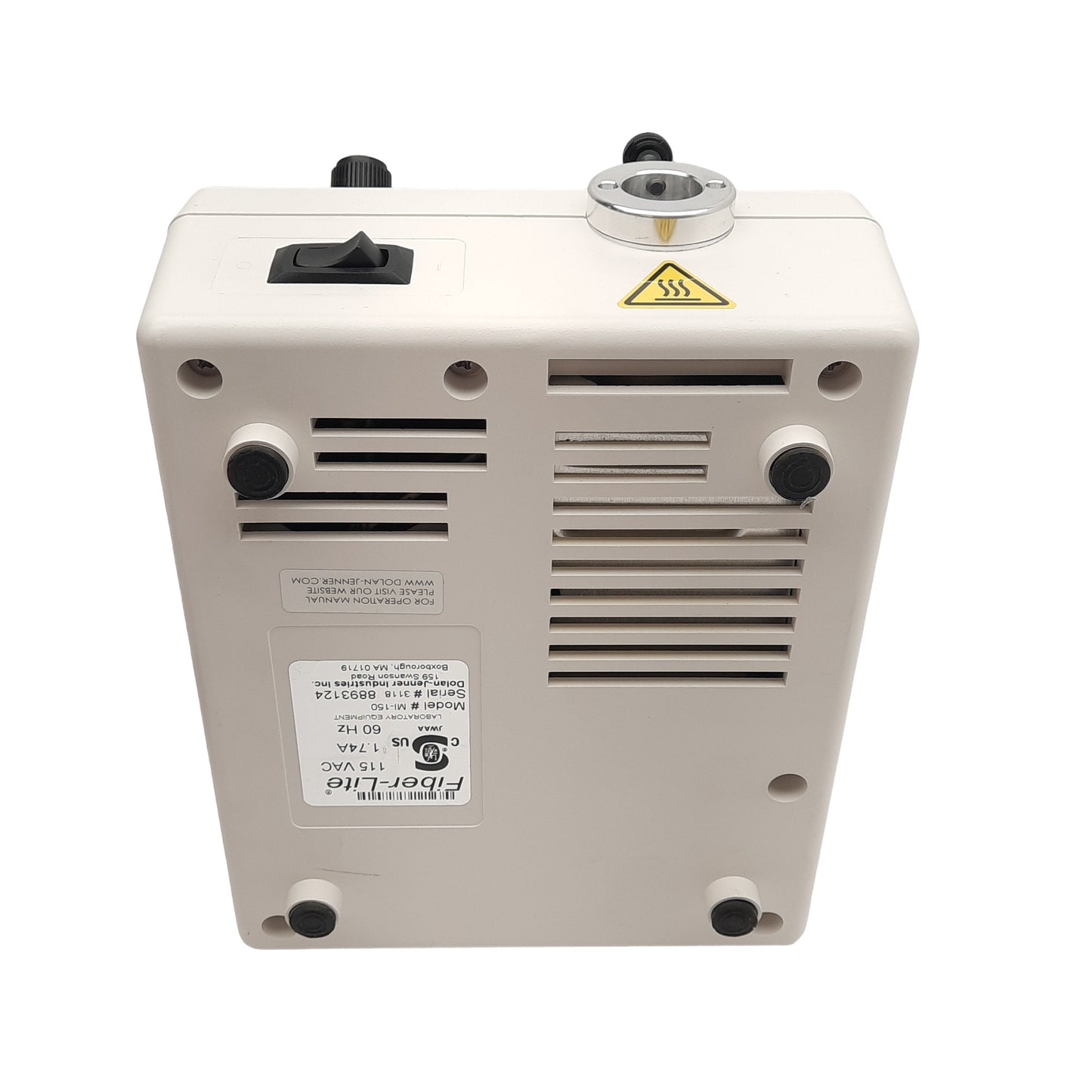 Used Fiber-Lite Mi-150 Fiber Optic Illuminator, ø15mm, White 3250K, 150W Lamp, 115VAC