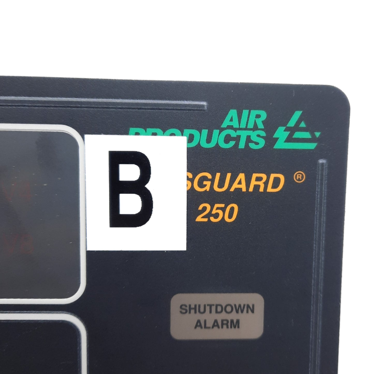 Used Air Products GasGuard 250 Gas System Front Panel Sticker / Control Pad