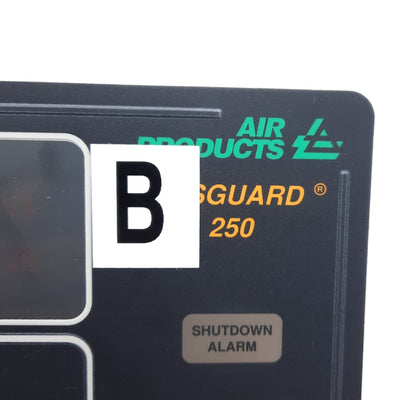 Used Air Products GasGuard 250 Gas System Front Panel Sticker / Control Pad