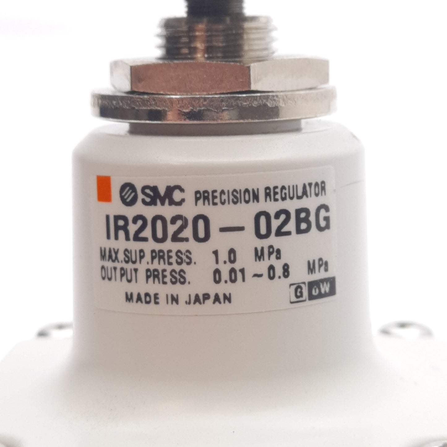 Used SMC IR2020-02BG Precision Regulator, 1.0MPa Supply, 0.01-0.9MPa Output, Rc1/4
