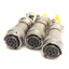 Used Lot of 3 Amphenol PT06E14-12S-023 Circular Milspec Connector Female, 12-Contacts