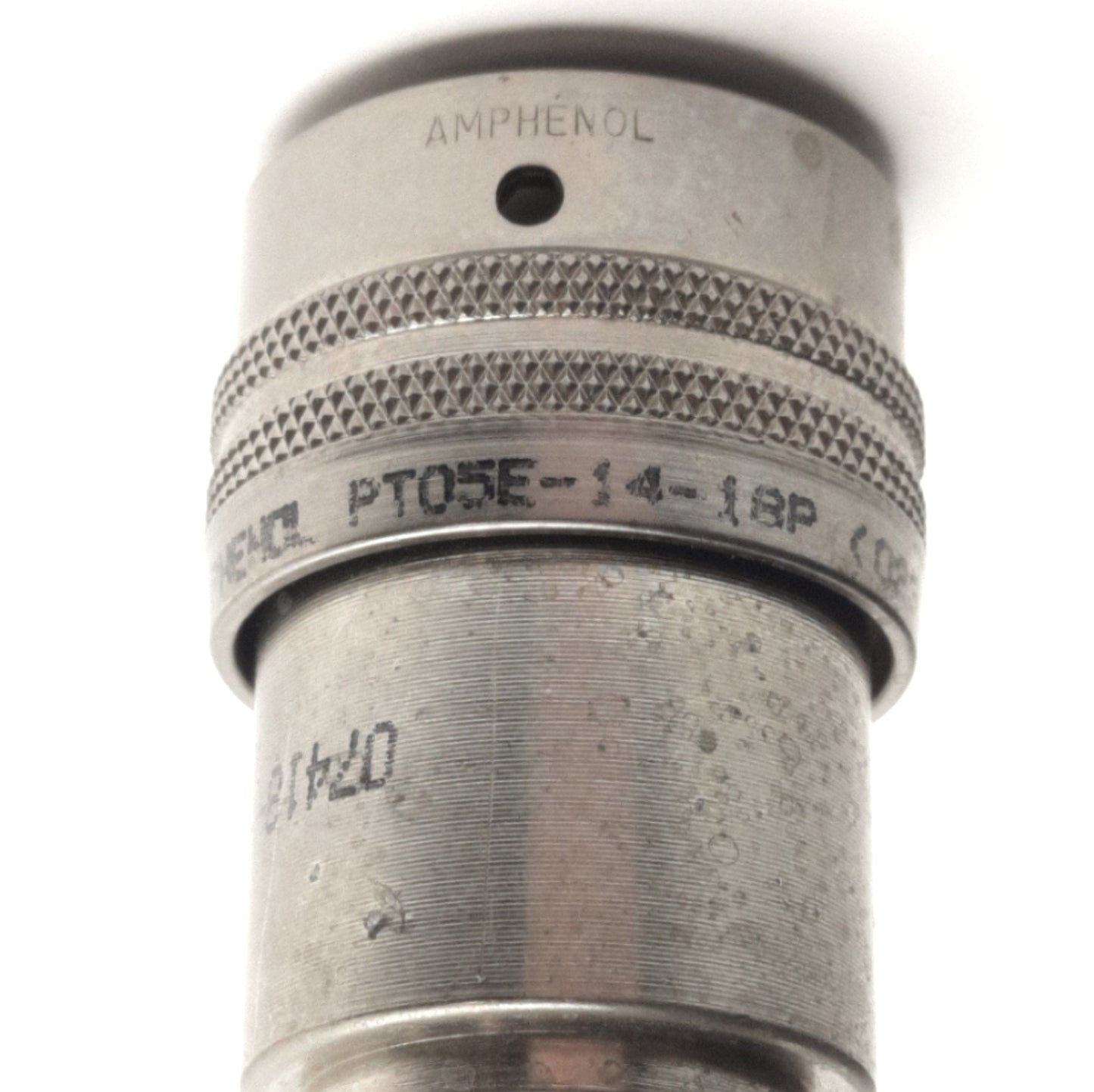 Used Lot of 2 Amphenol PT05E-14-18P Circular Milspec Connector Male, 18-Contacts