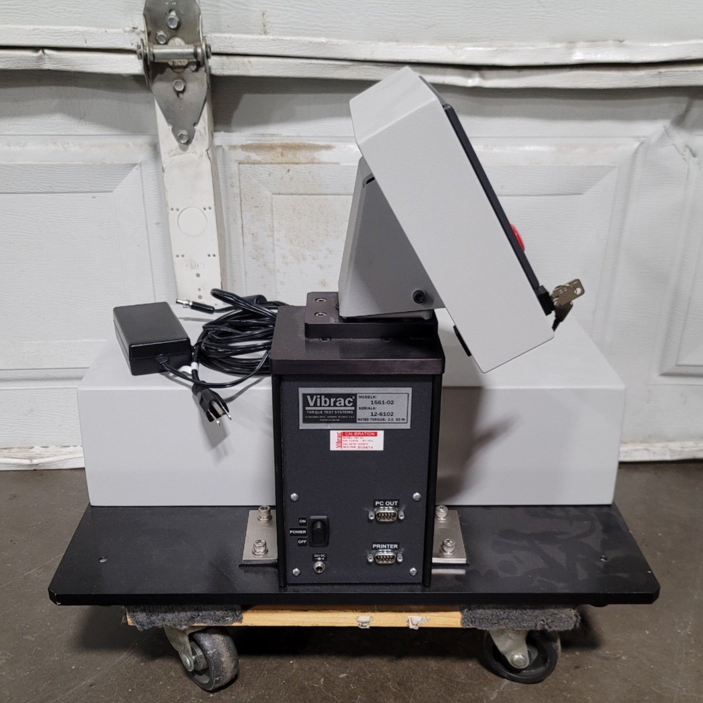 Used Vibrac 1561-02 Test-All II Horizontal Torque Testing Machine 2.0oz-in, 1-50RPM