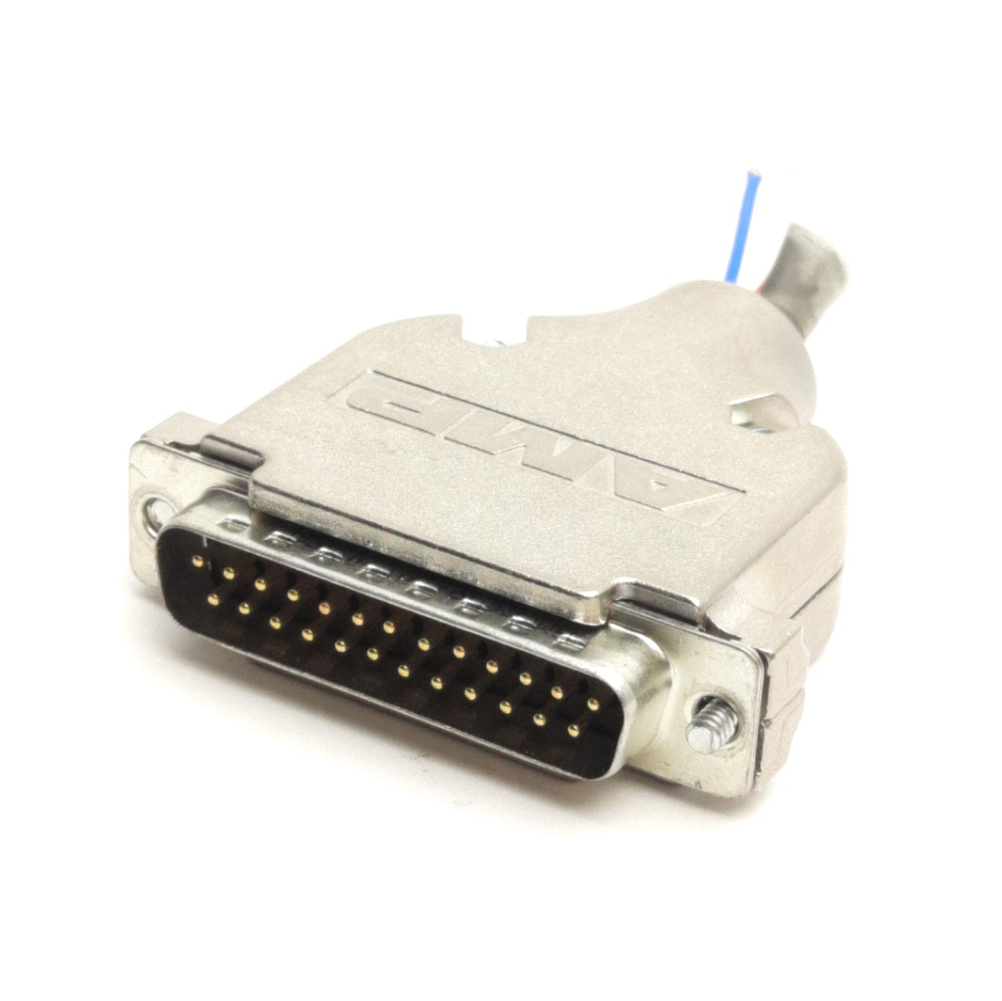 Used Lot of 3 TE Connectivity AMP DB25M D-Sub Solder Contact Connector, 25-Pin Male