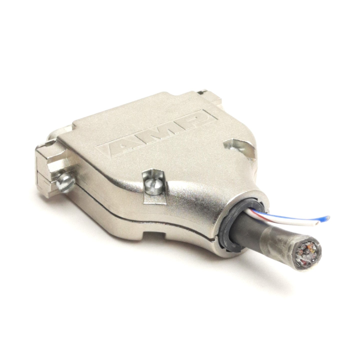 Used Lot of 3 TE Connectivity AMP DB25M D-Sub Solder Contact Connector, 25-Pin Male