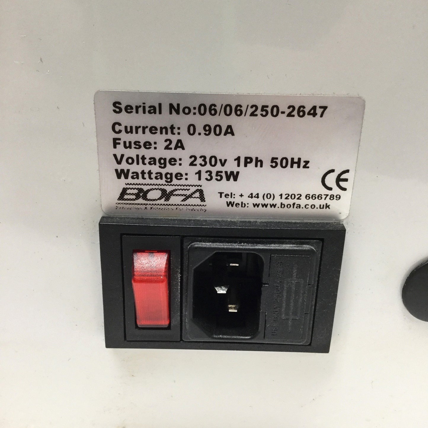 Used BOFA SYSTEM 250 Dual Port Portable Solder Fume Extractor 230VAC *No Arms*