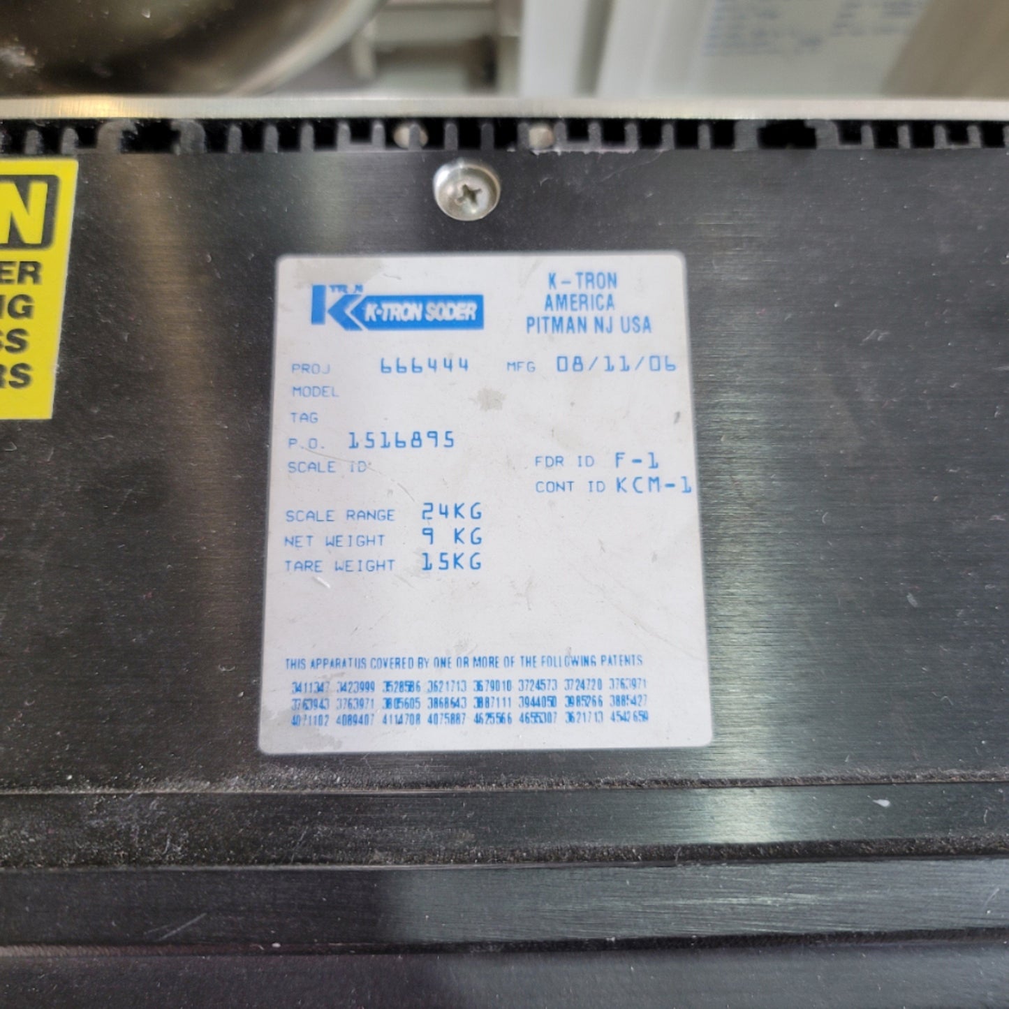 Used K-Tron K-CL-24-KT20 Compact Loss In Weight Twin Screw Feeder 0.13-3PPH