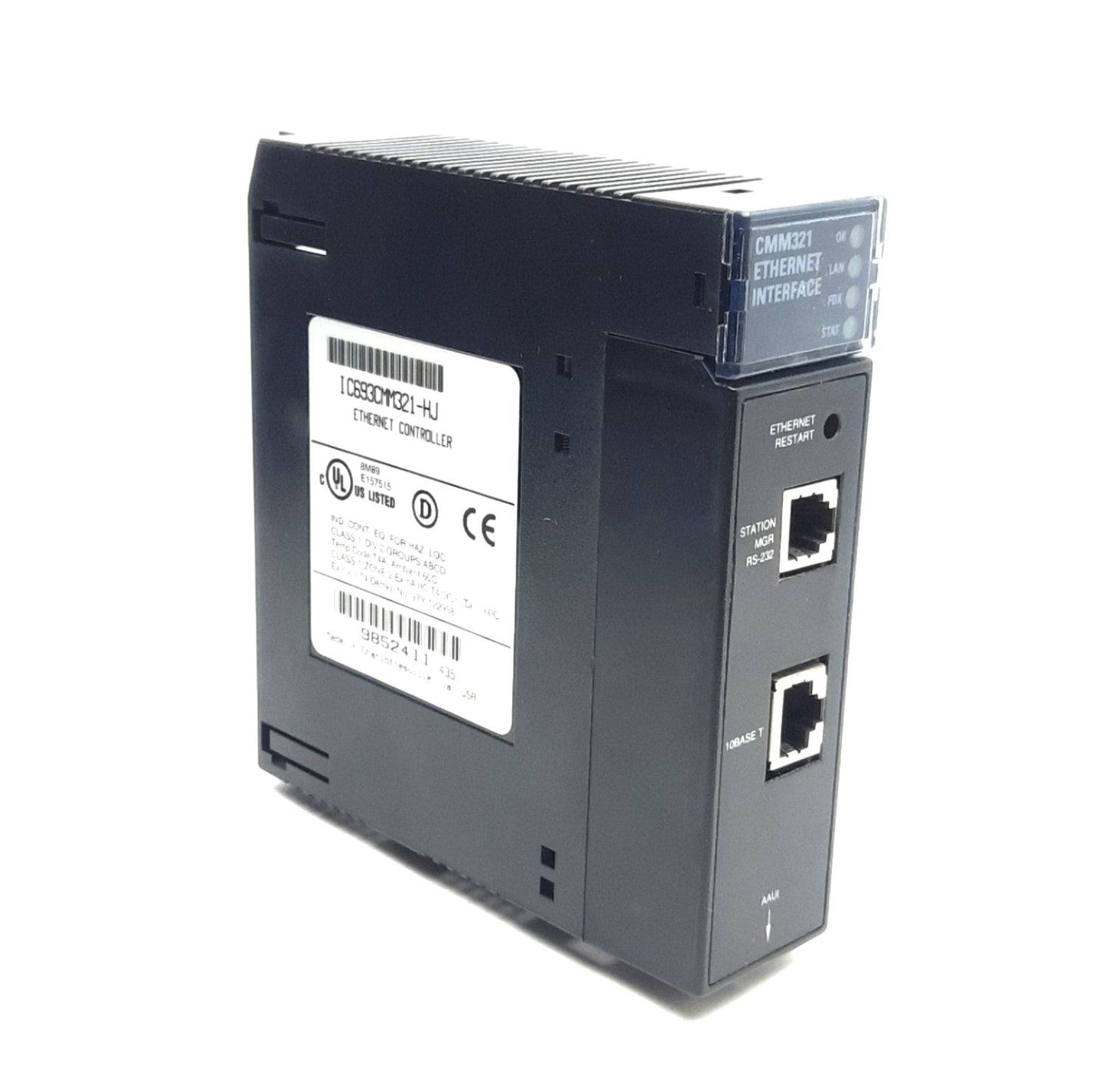 Used GE Fanuc IC693CMM321-HJ 90-30 Series Ethernet Interface Module, 16-Connections