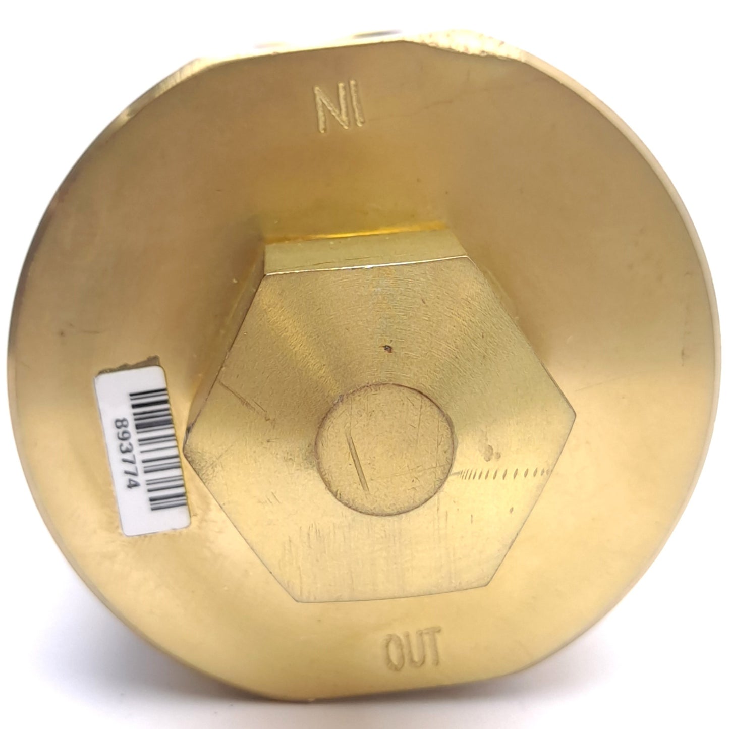 Used Tescom 26-1613-24-008 Regulator, 5000psig In, 500psig Out, Brass, 1/4in NPT