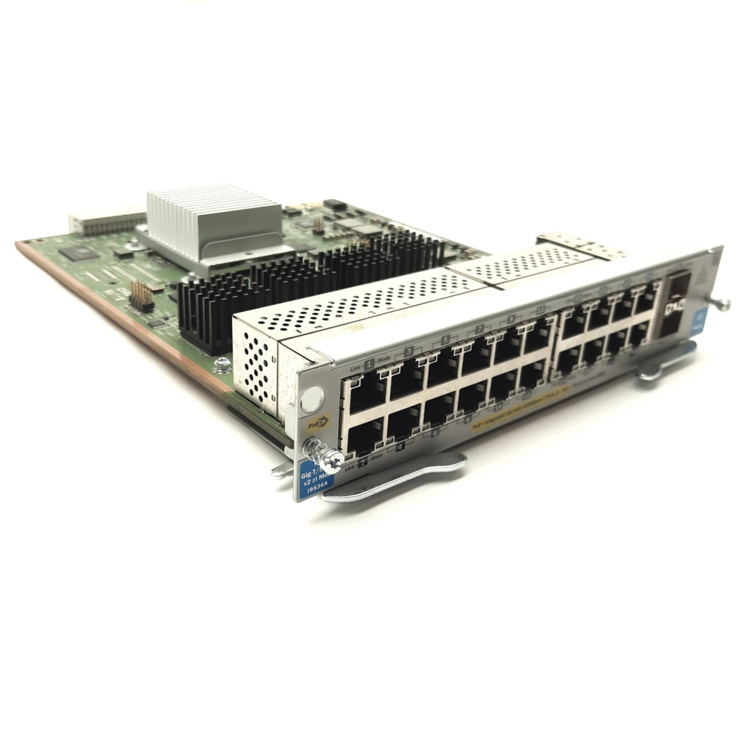 Used HP J9536A Network Switch Module 20x PoE+ GigE 2x SFP+ for 5400 zl & 8200 zl