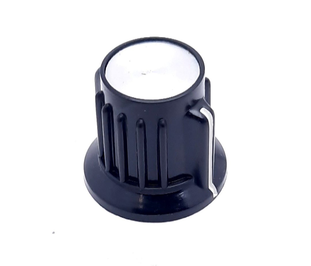 New Lot of 25 TE Connectivity Alcoswitch PKAP50B1/4 Ribbed Knob 0.25", 0.693",0.787"