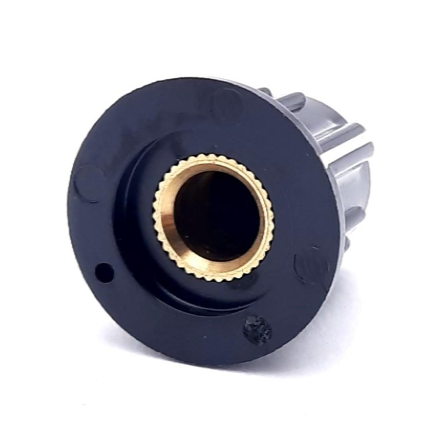 New Lot of 25 TE Connectivity Alcoswitch PKAP50B1/4 Ribbed Knob 0.25", 0.693",0.787"