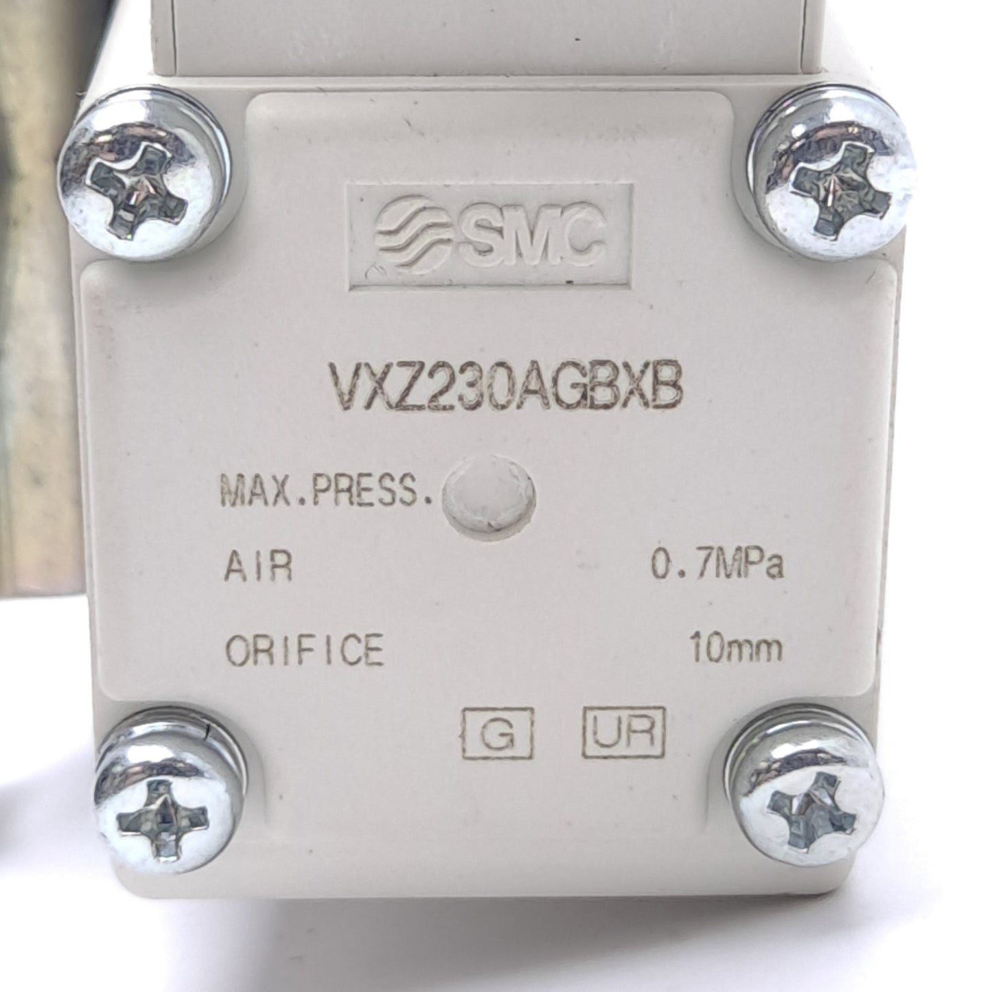 Used SMC VXZ230AGBXB 2-Port Solenoid Valve ø10mm Orifice 1/4in NPT 0.7MPa 24VDC Coil
