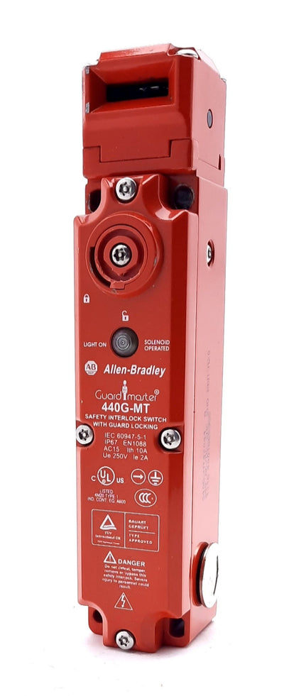 Used Allen-Bradley 440G-MT47044 Guardmaster Safety Interlock Switch 24V AC/DC 2NC-2NO