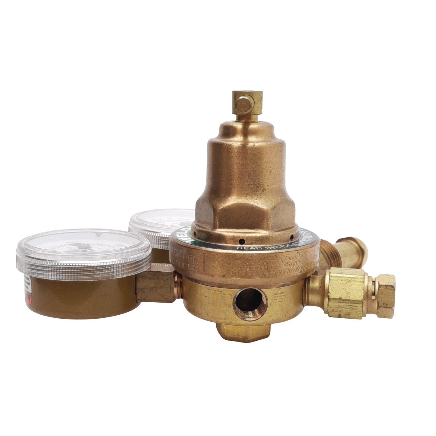 Used Weldmark P250-500 Single Stage Light Duty Inert Gas Regulator, 10-500PSI Outlet