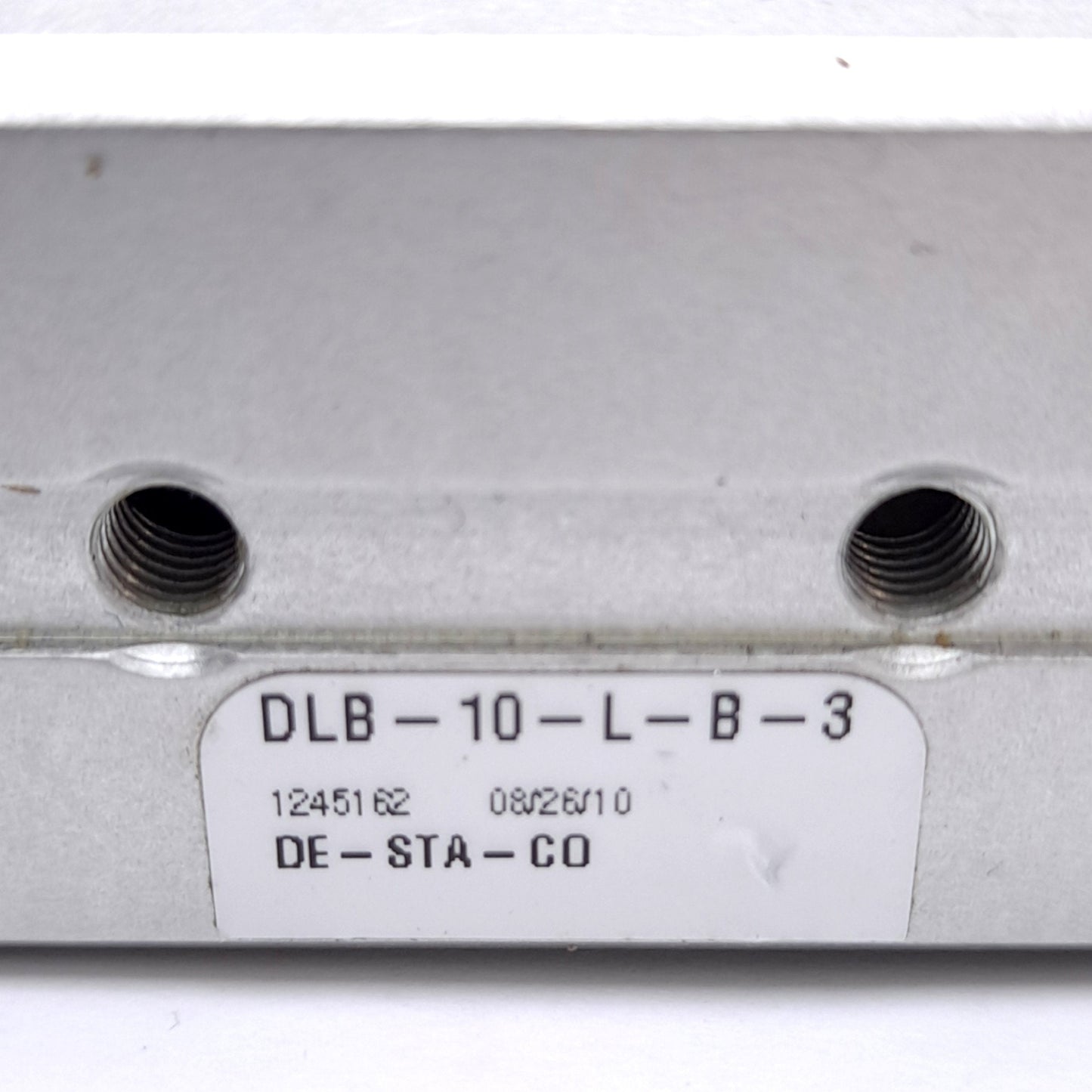 Used Robohand Destaco DLB-10-L-B-3 Linear Slide, ø3/4in Bore, 3in Stroke, 100psi