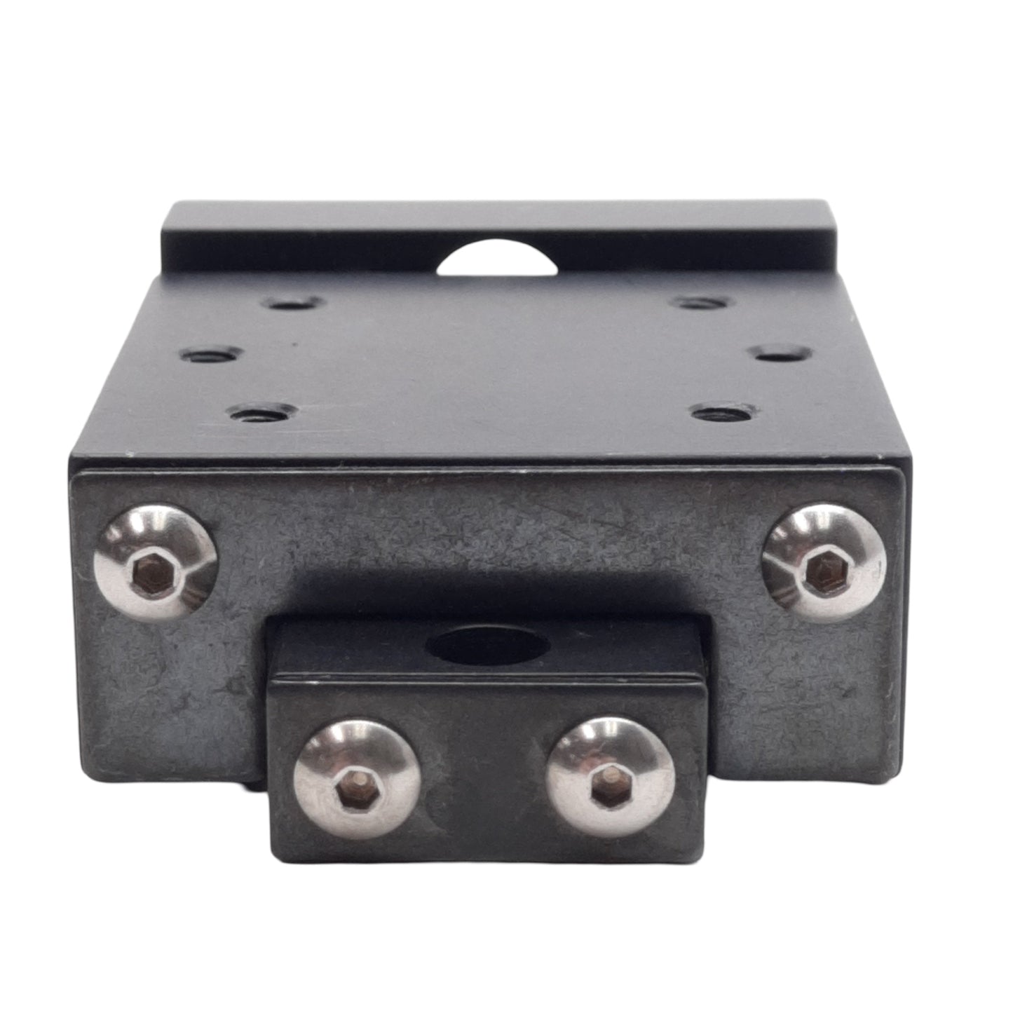 Used Del-Tron 450 Linear Positioning Stage 1/2in Travel, 1.75 x 1.75in Table, 6-32UNF