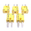Used Lot of 5 Watlow MCM-K-NAT Thermocouple Connector Mini-Male, Type K