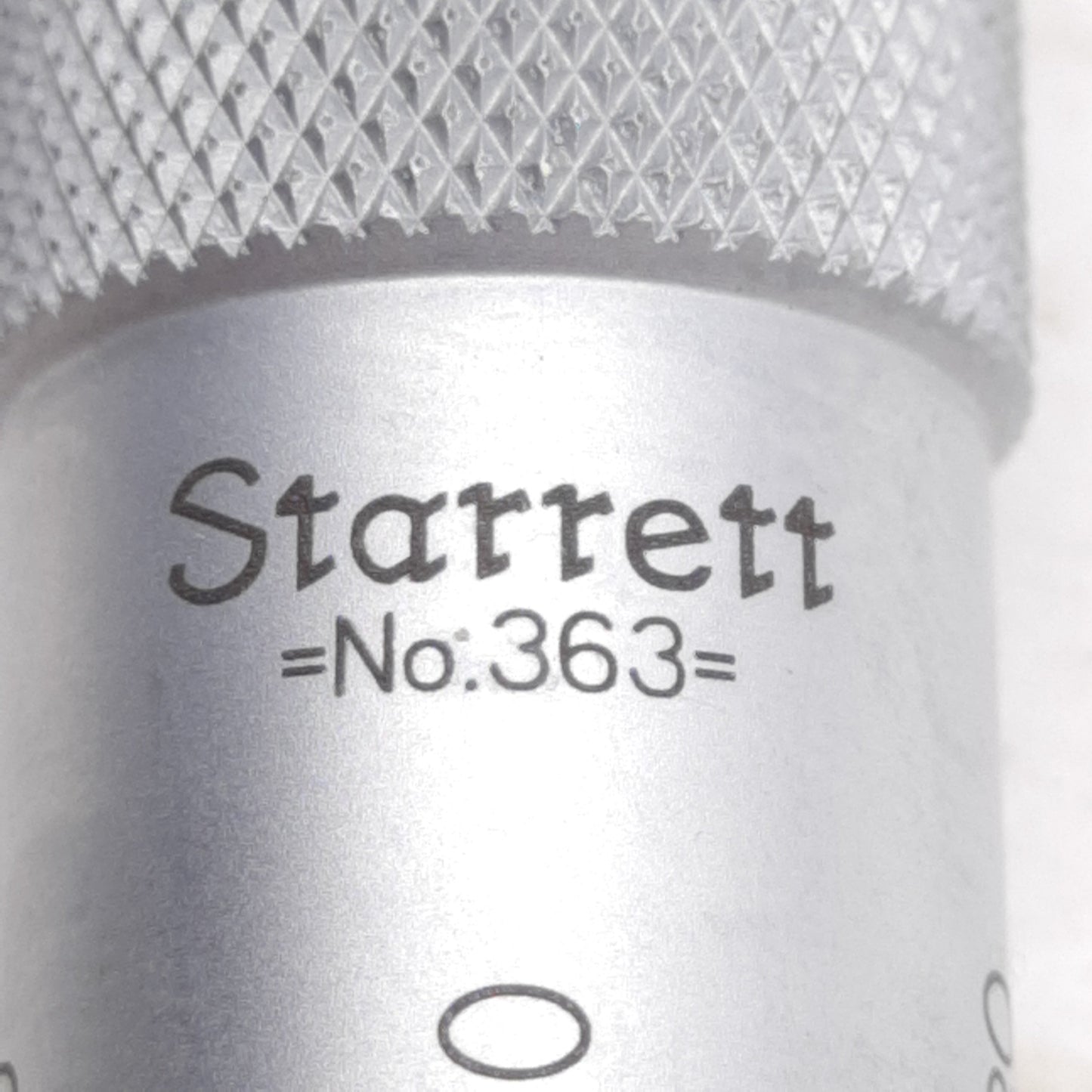 Used Starrett 363 Digital Micrometer Head, 0-1in Range, 0.001in Graduation, ø1/4in