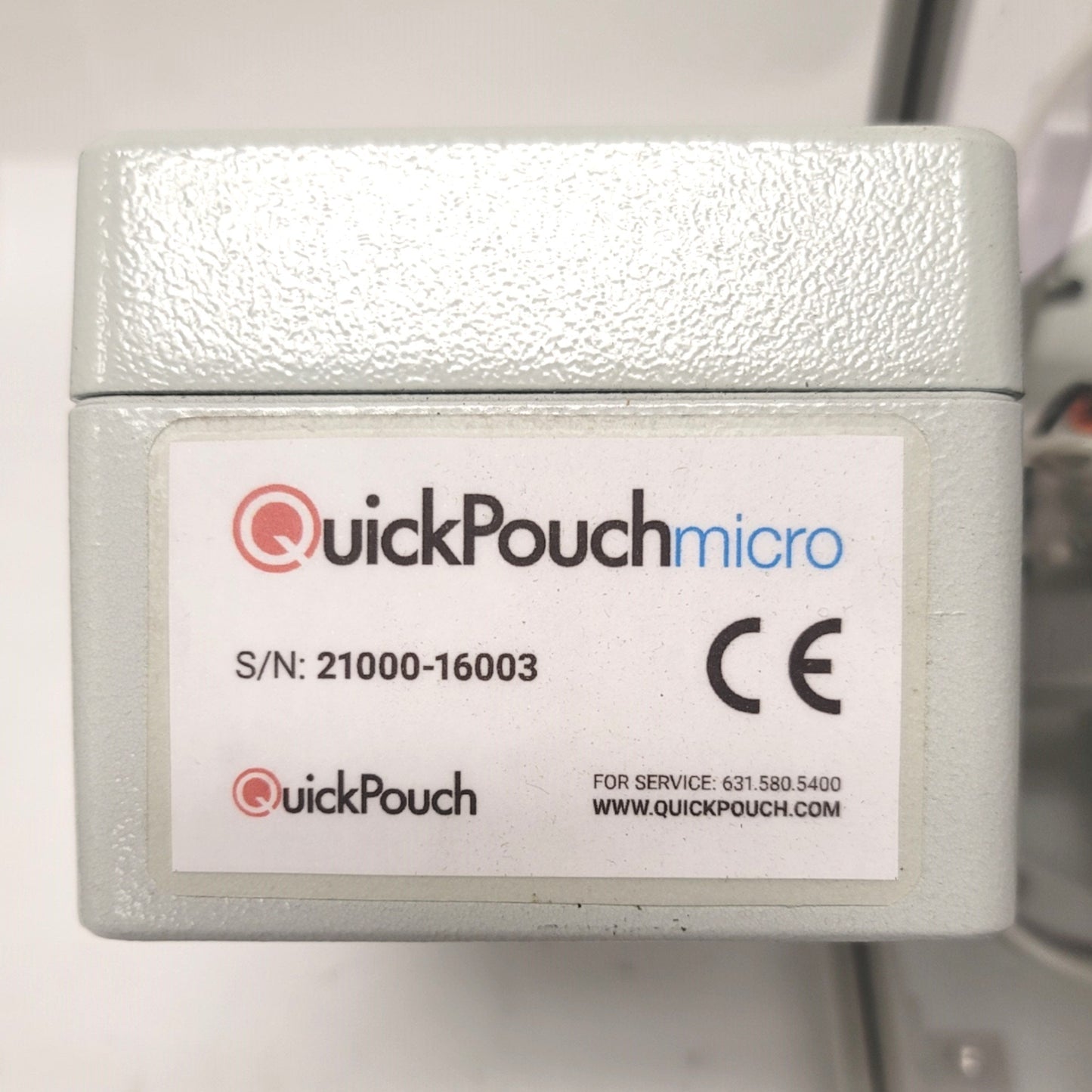 Used QuickPouch Micro Semi-Automated Desktop Pouch Opener 2.5-6"W x 4-8"H Pouches