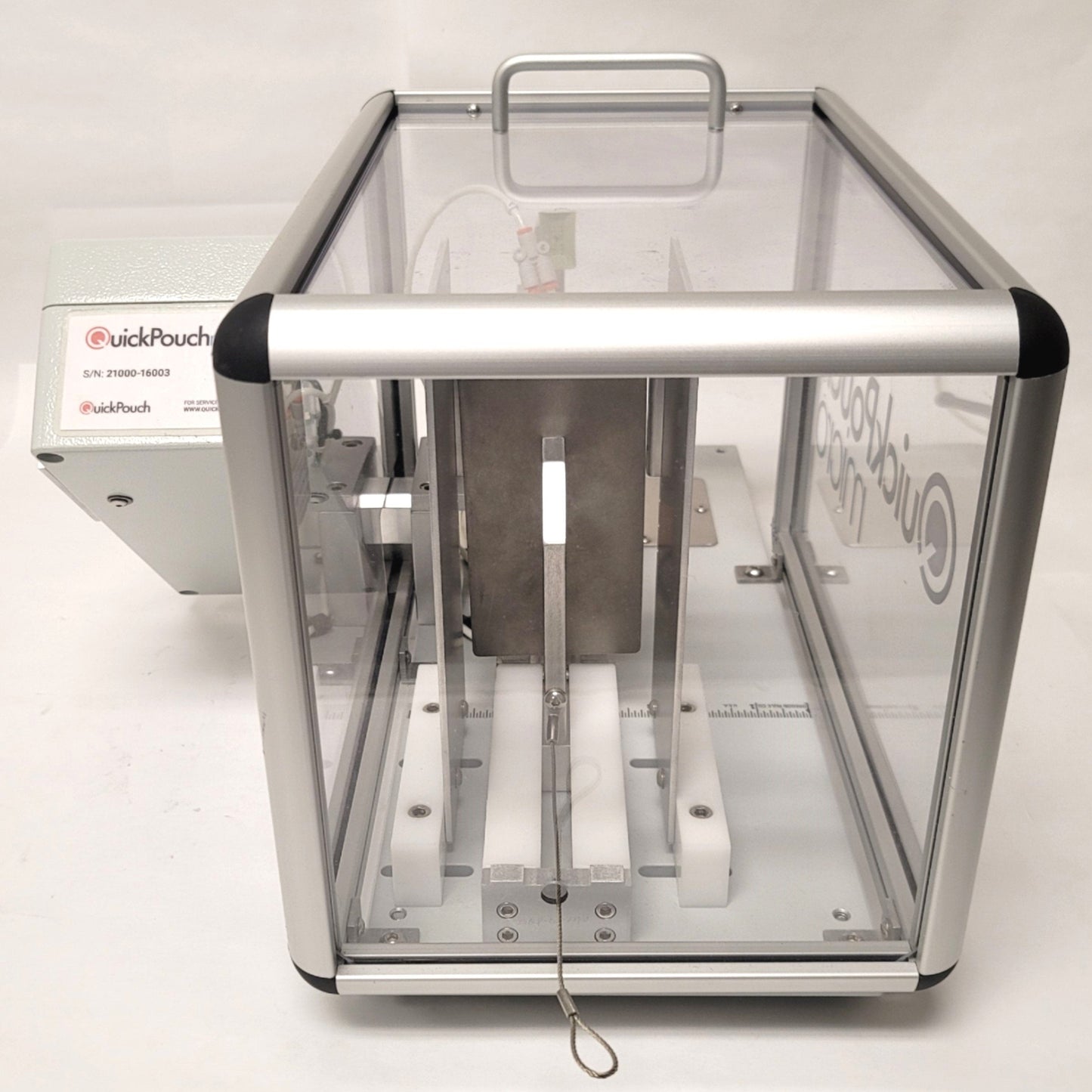 Used QuickPouch Micro Semi-Automated Desktop Pouch Opener 2.5-6"W x 4-8"H Pouches