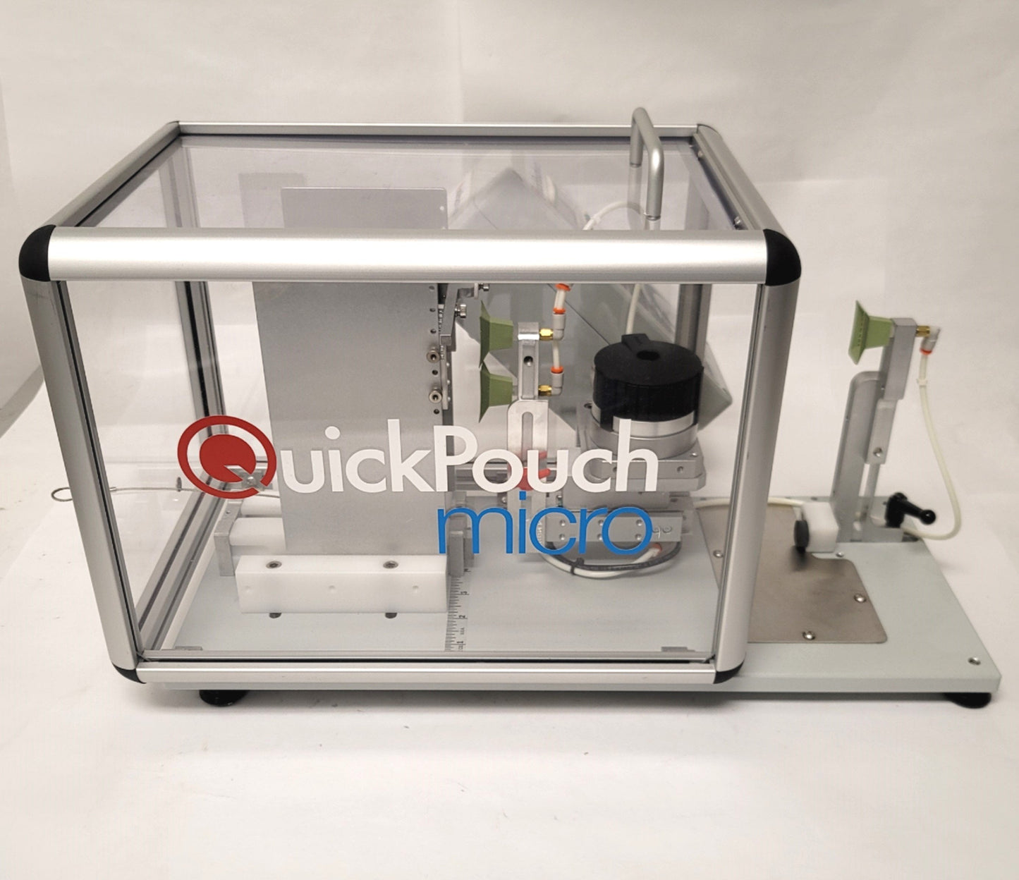 Used QuickPouch Micro Semi-Automated Desktop Pouch Opener 2.5-6"W x 4-8"H Pouches