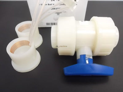 New Georg-Fischer 1088375007F 3/4" FPM Ball Valve w/ Ppro-Seal