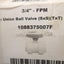 New Georg-Fischer 1088375007F 3/4" FPM Ball Valve w/ Ppro-Seal