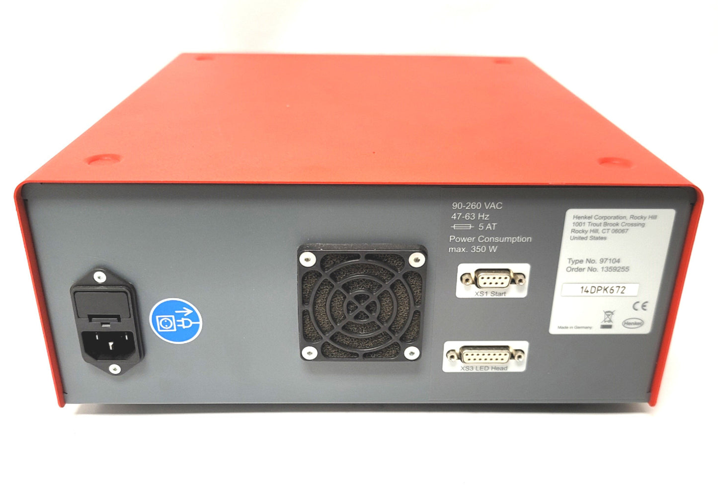 Used Loctite 97104 CL30 LED Flood Curing Single Light Controller 90-260VAC 350W