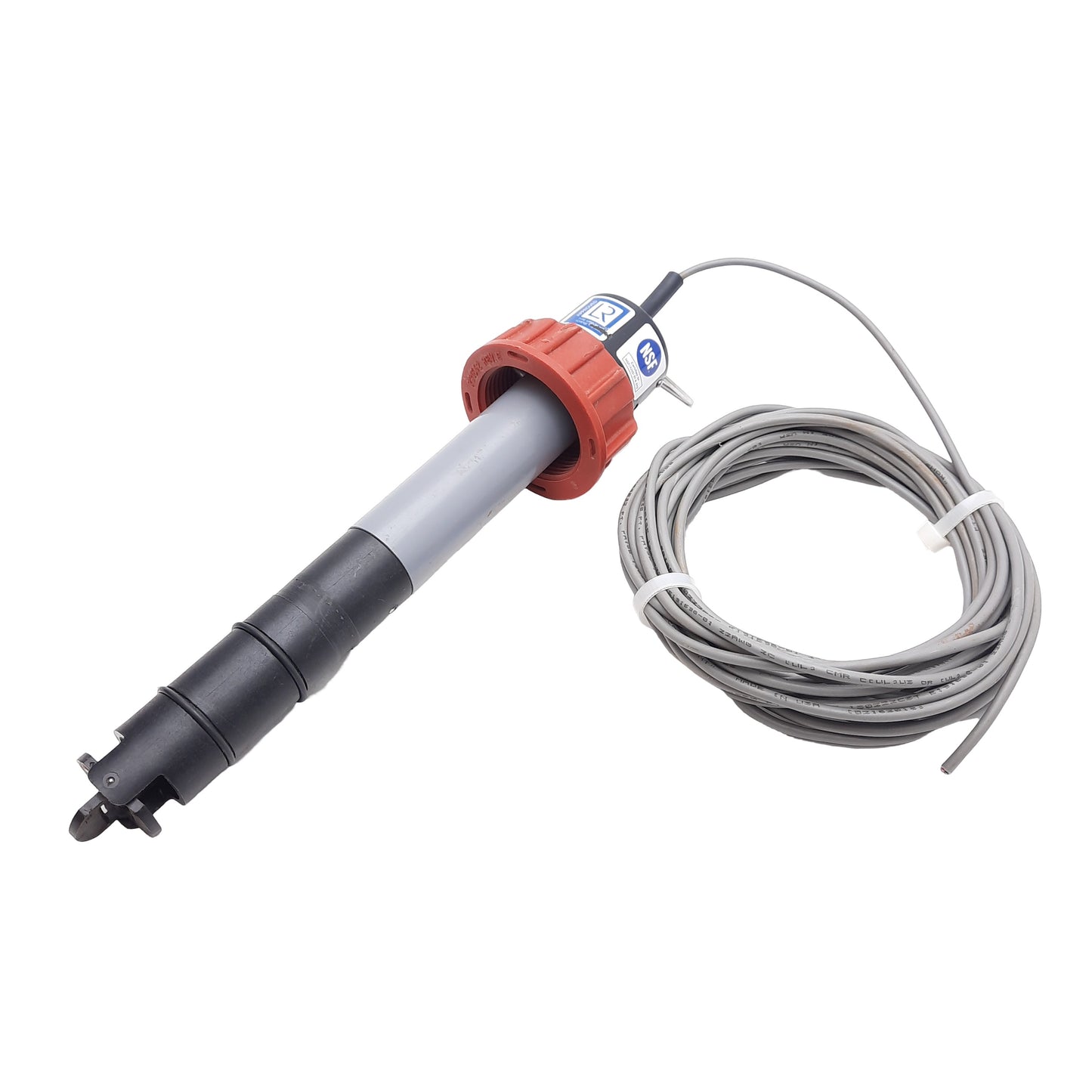 Used GF Signet P51530-P2 Paddlewheel Flow Sensor, 1-20ft/s, ø10-36in Pipe, 20ft Cable