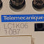 Used Telemecanique LC1K0610B7 Contactor, 3-Pole, 3NO + 1NO Aux, 600V 6A, DIN Rail