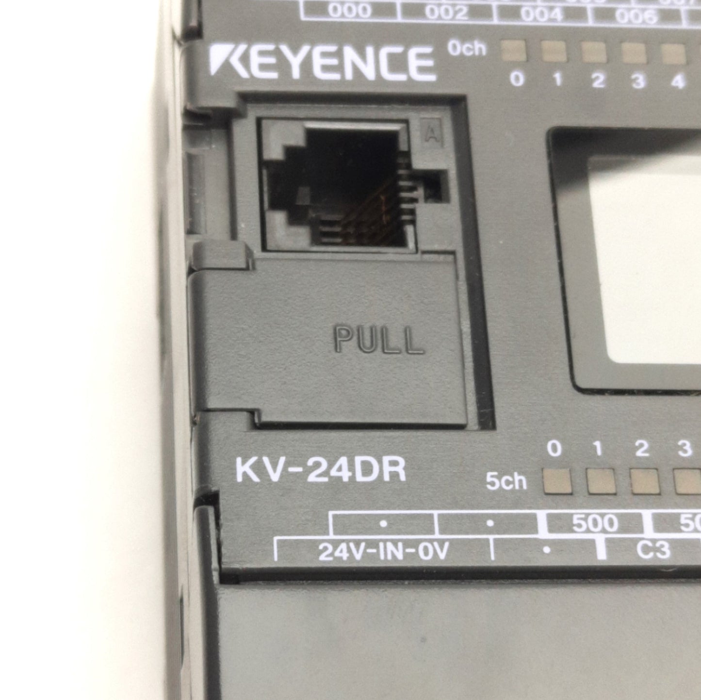 Used Keyence KV-24DR PLC Basic Unit 16-Inputs, 8-Relay Output (5A Max), 24VDC