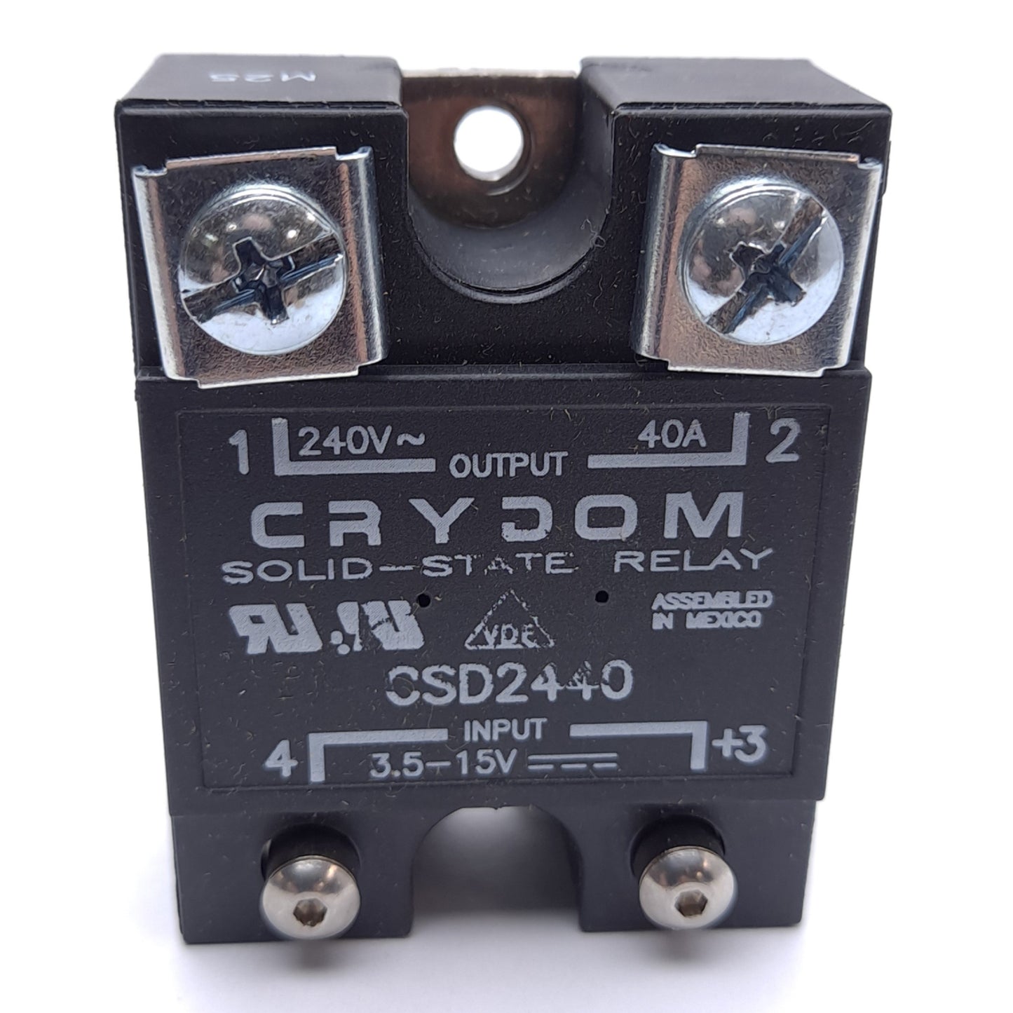 Used Crydom CSD2440 Solid State Relay, 3.5-15VDC Control, 240VAC 40A Output
