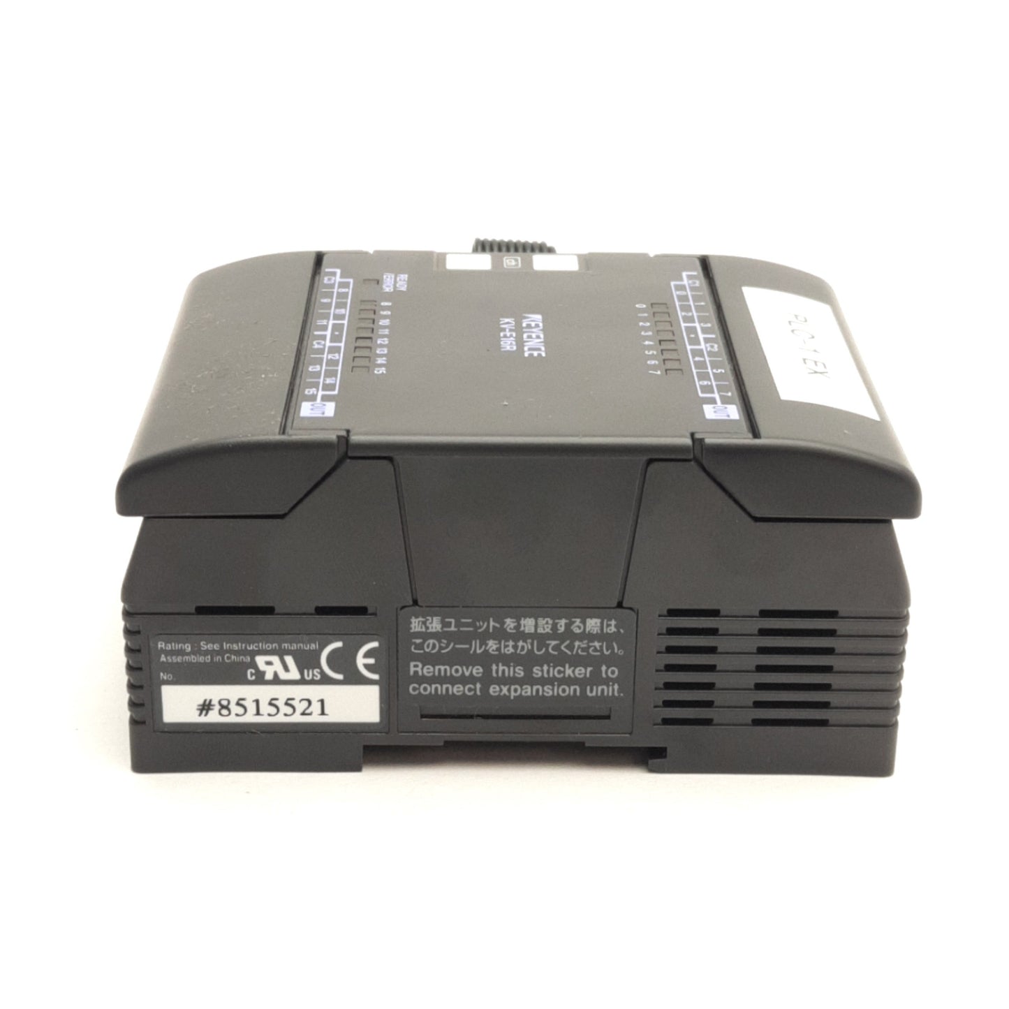 Used Keyence KV-E16R Expansion Output Module 16-Relay Outputs, 250VAC/30VDC 4A