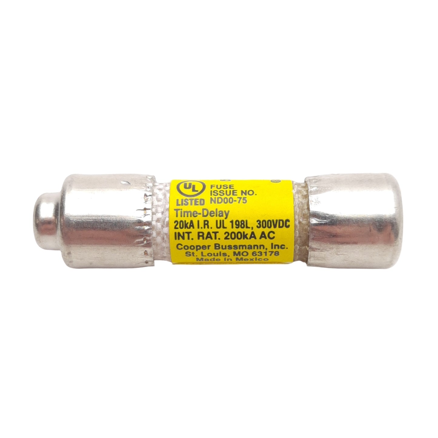 Used Lot of 10 Bussmann LP-CC-20 Low-Peak Time Delay Class CC Fuse 20A 600VAC/300VDC