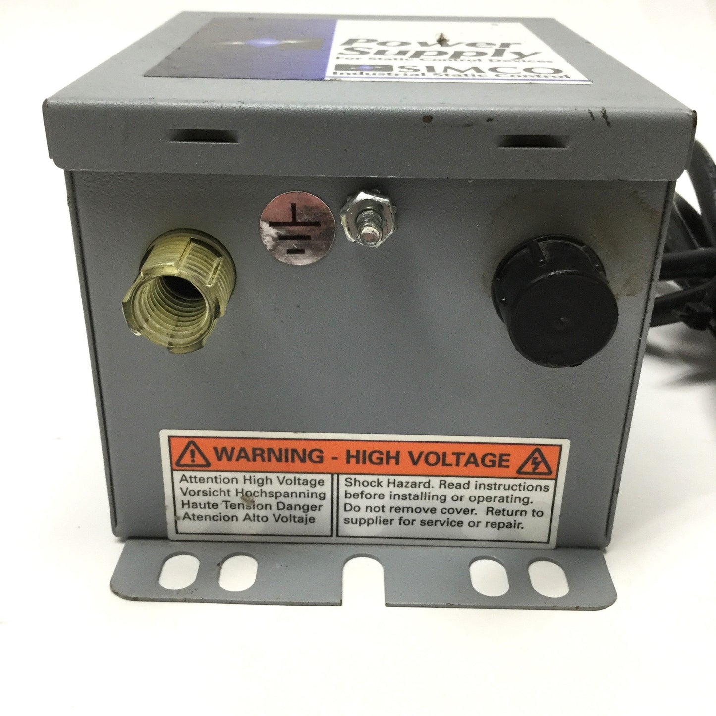 Used Simco F167 Static Eliminator Neutralizer Power Supply, 2x 7.5kV RMS Out, 120VAC