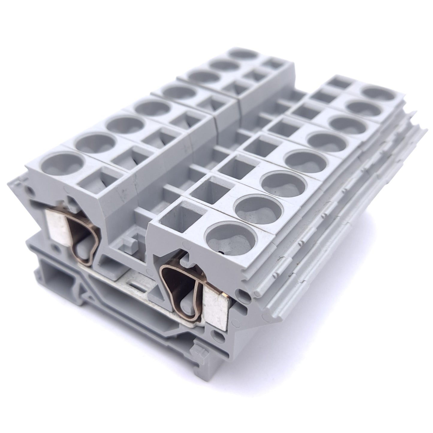 Used Lot of 8 Wago 284-691 Terminal Block, 2-Conductor, 1-Level, DIN Rail, Cage Clamp