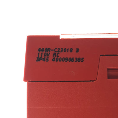Used Allen Bradley 440R-C23018 MSR6R/T Guardmaster Minotaur Safety Relay, 110VAC