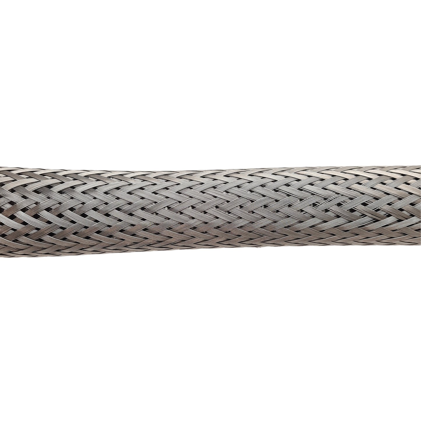 Used Stainless Steel Braided Flexible Hose, 1in NPT Male, ø1.1in OD, 24in Long